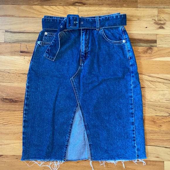 Topshop Dresses & Skirts - Topshop Denim Midi Skirt